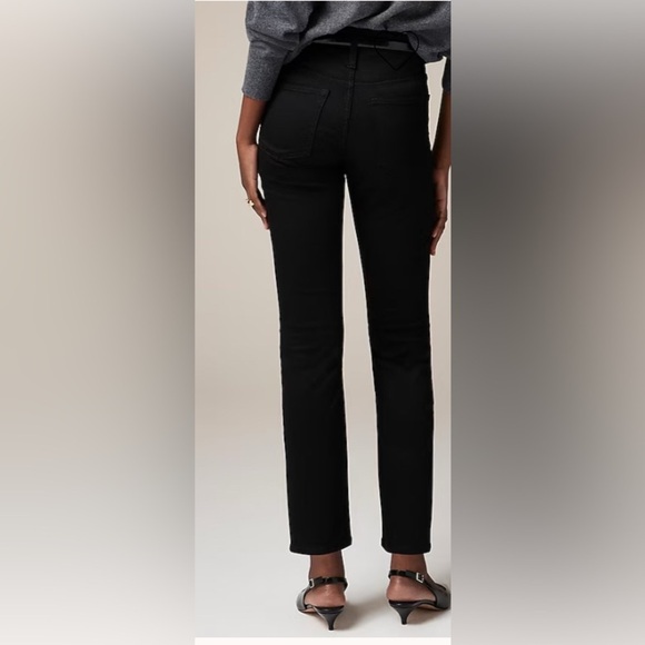 NEW J. Crew Women's Black Slim Classic Mid-Rise Super-Stretch Jeans Size 37 - Picture 4 of 10
